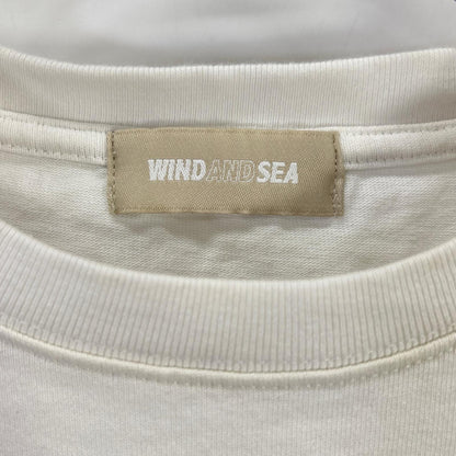 WIND AND SEA ウィンダンシー WDS-O-ESPG-25-Q3-CS-01 ホワイト コットン SEA刺繍 PIGMENT POCKET TEE トップス
