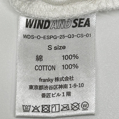 WIND AND SEA ウィンダンシー WDS-O-ESPG-25-Q3-CS-01 ホワイト コットン SEA刺繍 PIGMENT POCKET TEE トップス