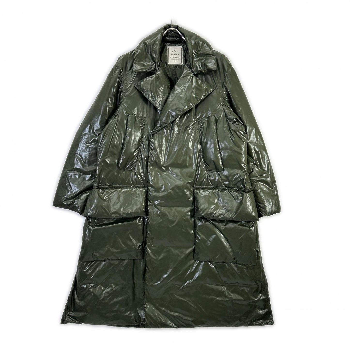 Maison MIHARA YASUHIRO メゾンミハラヤスヒロ 91111316 ダークグリーン ダブルブレスト ダウンコート コート