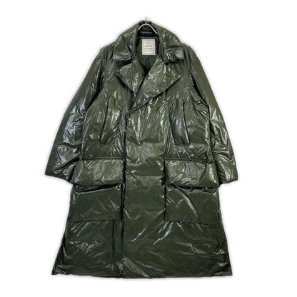 Maison MIHARA YASUHIRO メゾンミハラヤスヒロ 91111316 ダークグリーン ダブルブレスト ダウンコート コート