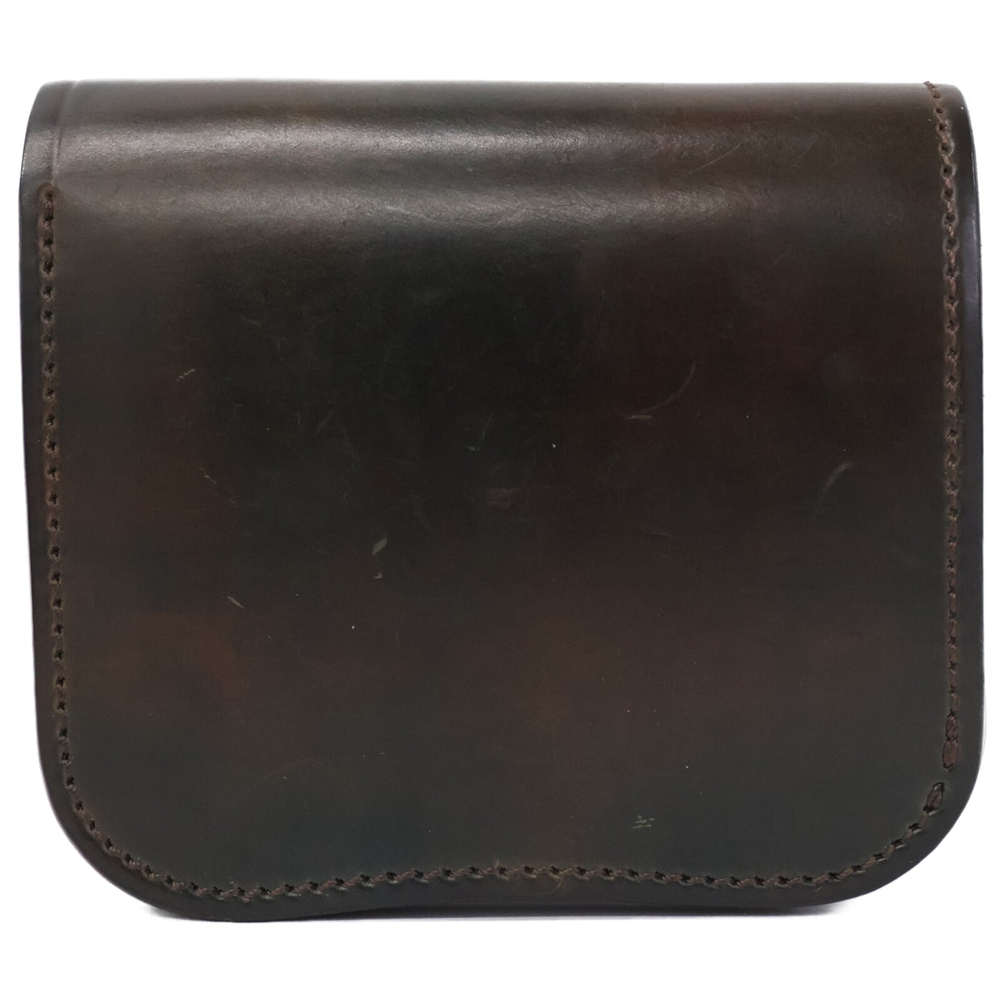 LAST CROPS ラストクロップス マーブルブラック ラフアウト HORWEEN社 シェルコードバン SPANKER I/スパンカーⅠ二つ折り財布 二つ折り財布（小銭入れあり）