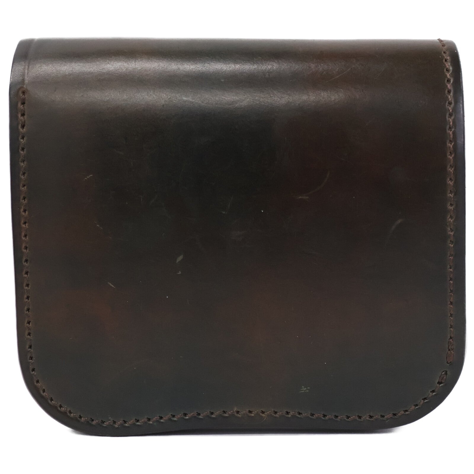 LAST CROPS ラストクロップス マーブルブラック ラフアウト HORWEEN社 シェルコードバン SPANKER I/スパンカーⅠ二つ折り財布 二つ折り財布（小銭入れあり）