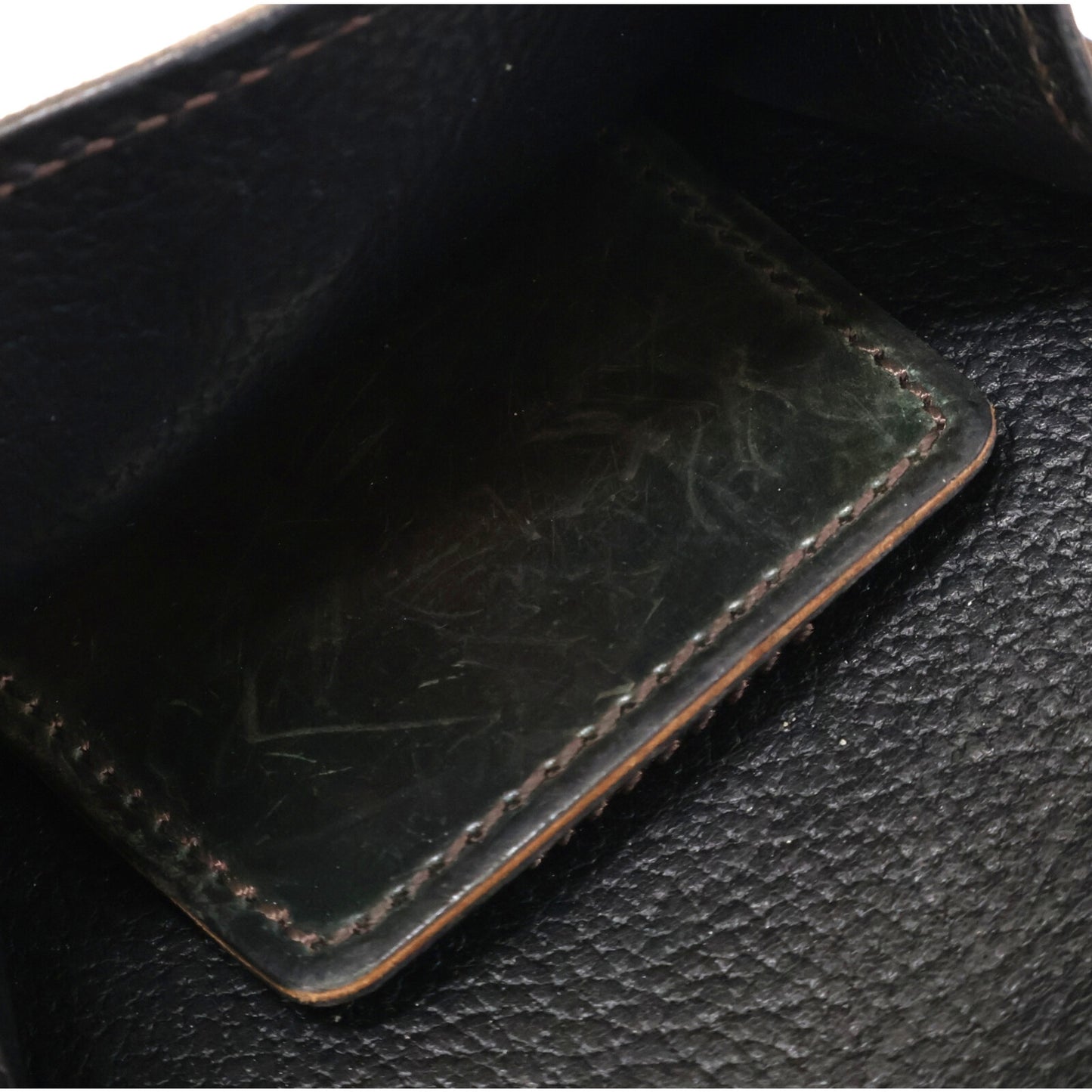 LAST CROPS ラストクロップス マーブルブラック ラフアウト HORWEEN社 シェルコードバン SPANKER I/スパンカーⅠ二つ折り財布 二つ折り財布（小銭入れあり）