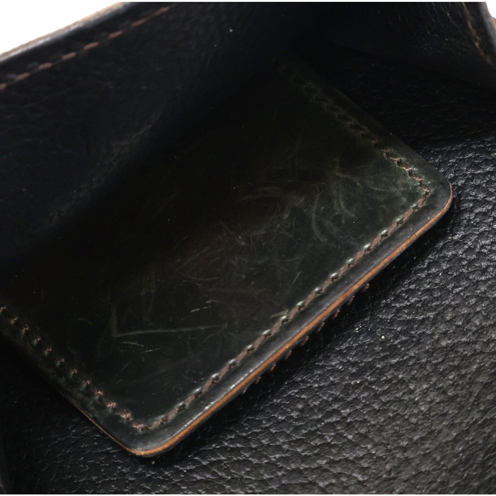 LAST CROPS ラストクロップス マーブルブラック ラフアウト HORWEEN社 シェルコードバン SPANKER I/スパンカーⅠ二つ折り財布 二つ折り財布（小銭入れあり）