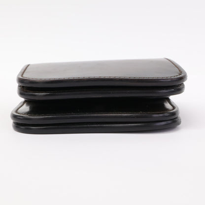 LAST CROPS ラストクロップス マーブルブラック ラフアウト HORWEEN社 シェルコードバン SPANKER I/スパンカーⅠ二つ折り財布 二つ折り財布（小銭入れあり）