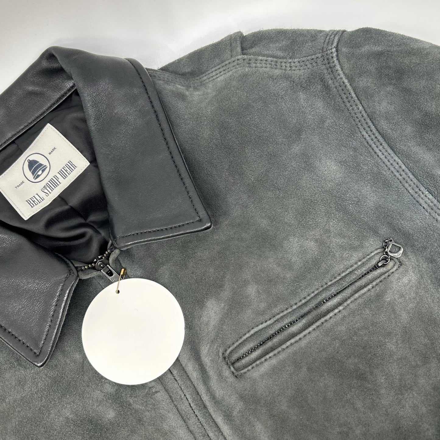 BELL STAMP WEAR ベルスタンプウェア 25S-BSW01 チャコールグリーン ゴートスエード CAR LOVE JAM レザージップジャケット ジャケット