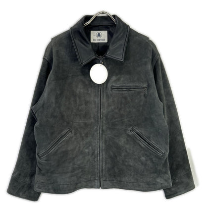 BELL STAMP WEAR 贝尔印章服饰 25S-BSW01 炭绿色山羊绒 CAR LOVE JAM 皮革拉链夹克 夹克