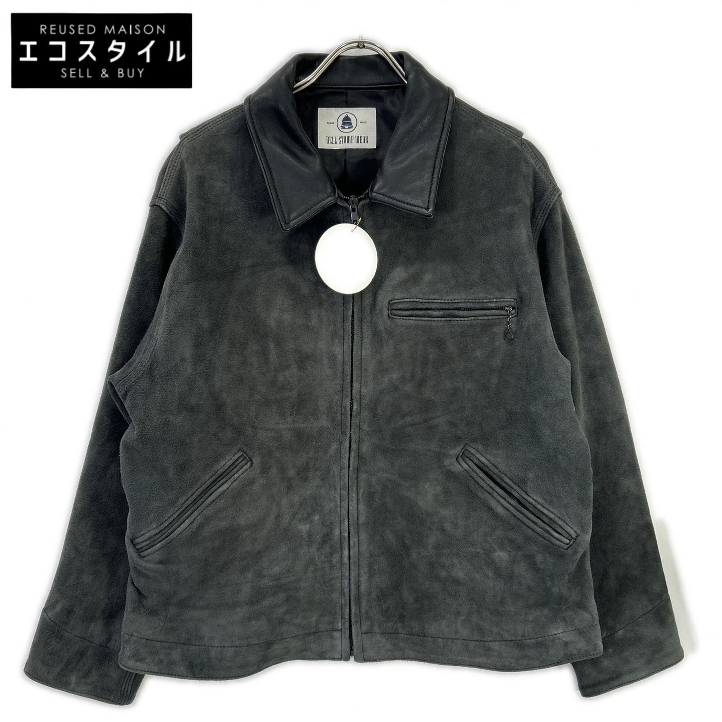 BELL STAMP WEAR ベルスタンプウェア 25S-BSW01 チャコールグリーン ゴートスエード CAR LOVE JAM レザージップジャケット ジャケット