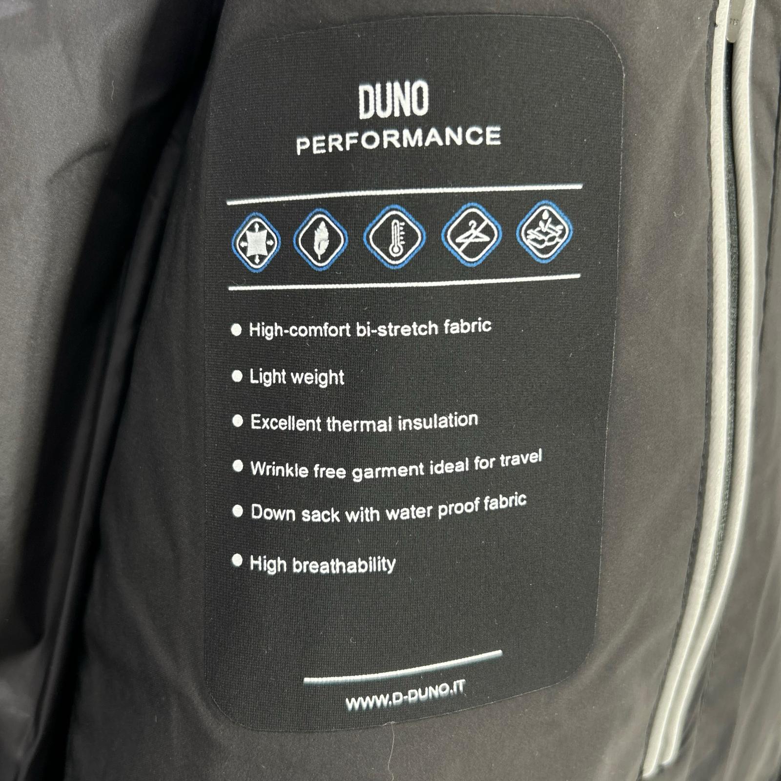 DUNO Duno 黑色 JUMP LICOSA 弹力尼龙连帽羽绒服 夹克