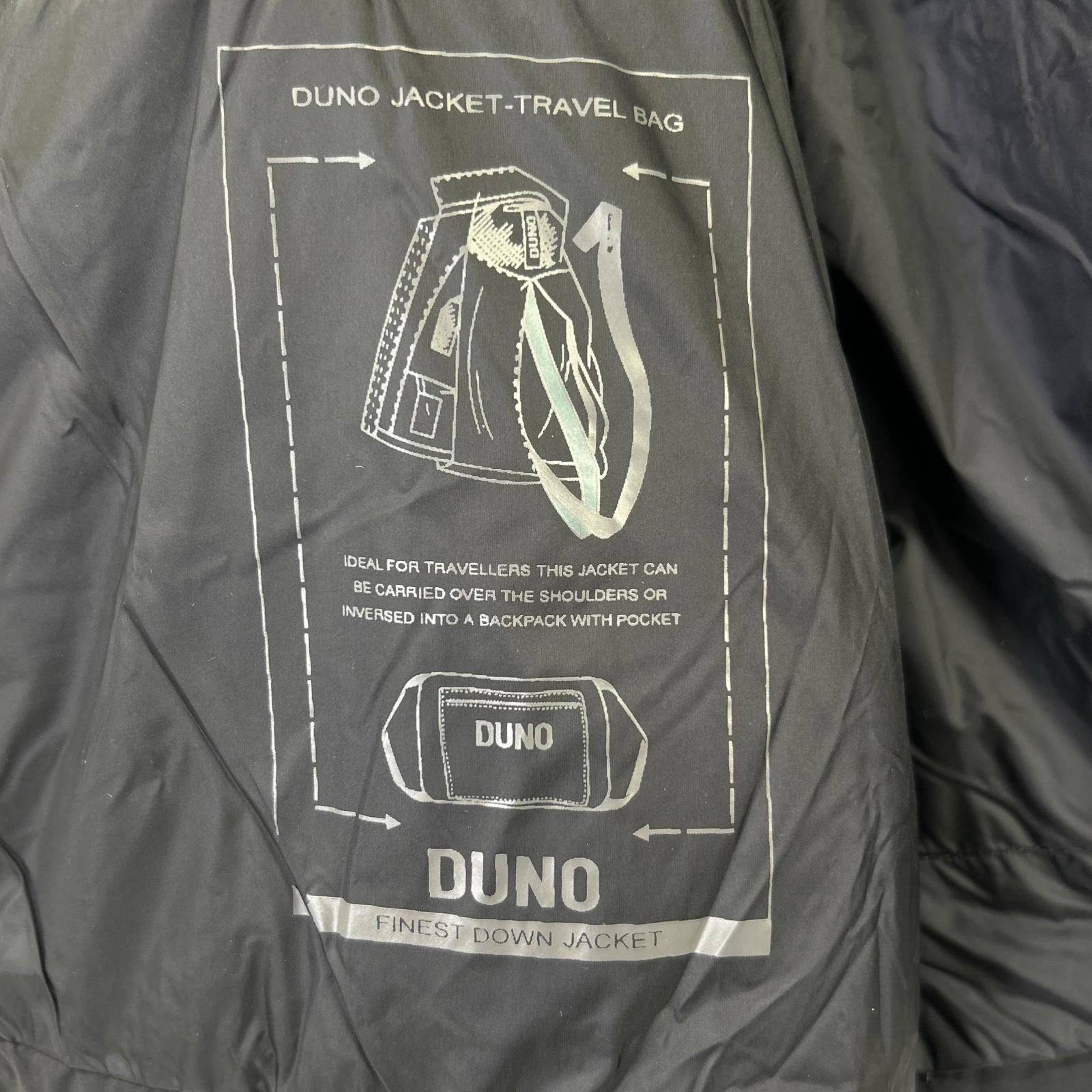 DUNO Duno 黑色 JUMP LICOSA 弹力尼龙连帽羽绒服 夹克