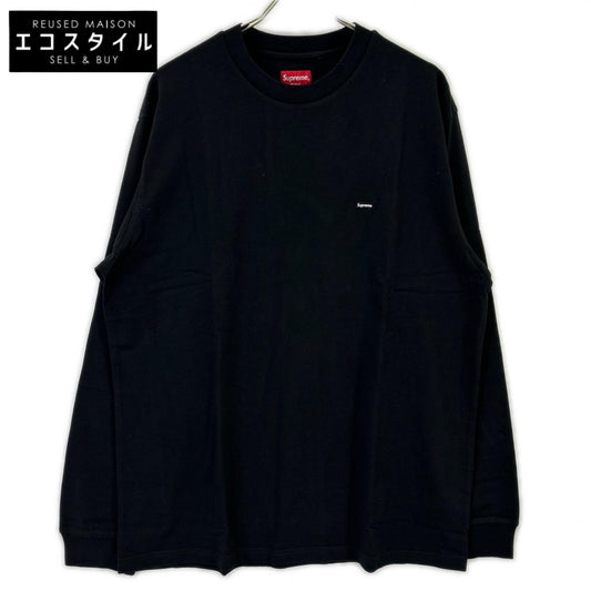Supreme シュプリーム ブラック Small Box L/S Tee スモールボックスロゴロングスリーブカットソー トップス