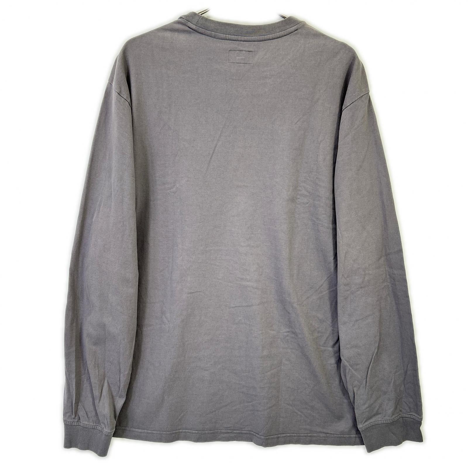 Supreme シュプリーム グレー Small Box L/S Tee スモールボックスロゴロングスリーブカットソー トップス