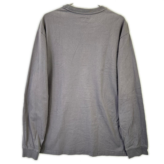 Supreme シュプリーム グレー Small Box L/S Tee スモールボックスロゴロングスリーブカットソー トップス