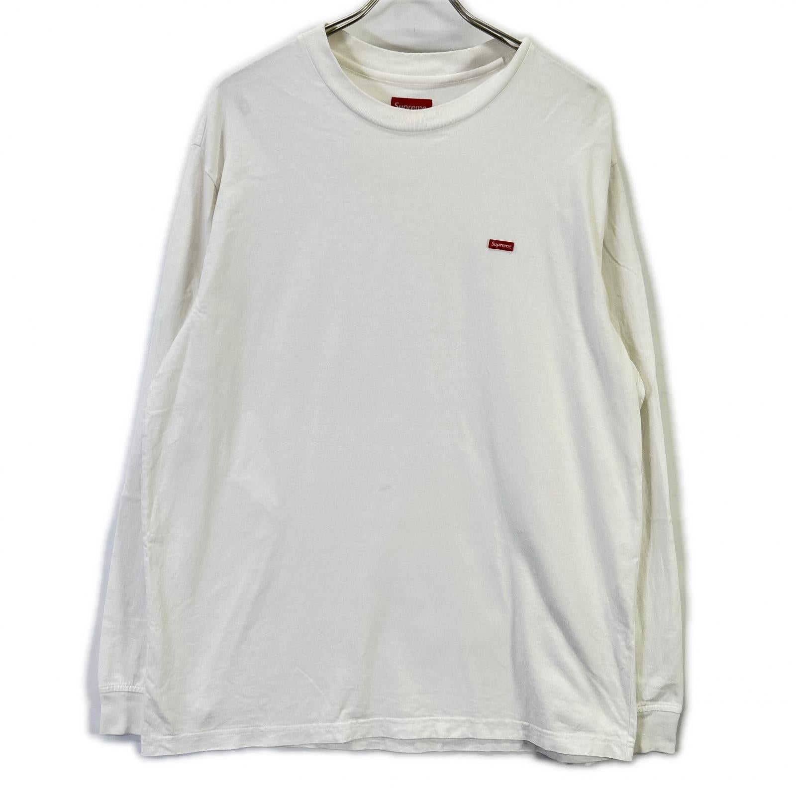 Supreme シュプリーム ホワイト Small Box L/S Tee スモールボックスロゴロングスリーブカットソー トップス