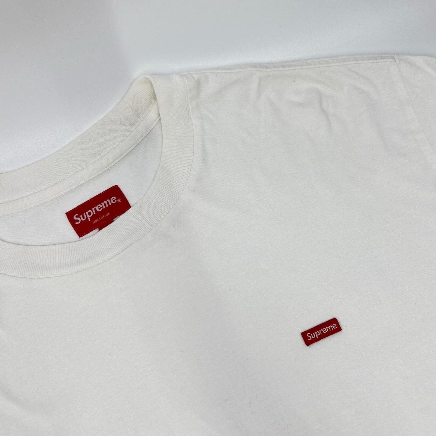 Supreme シュプリーム ホワイト Small Box L/S Tee スモールボックスロゴロングスリーブカットソー トップス