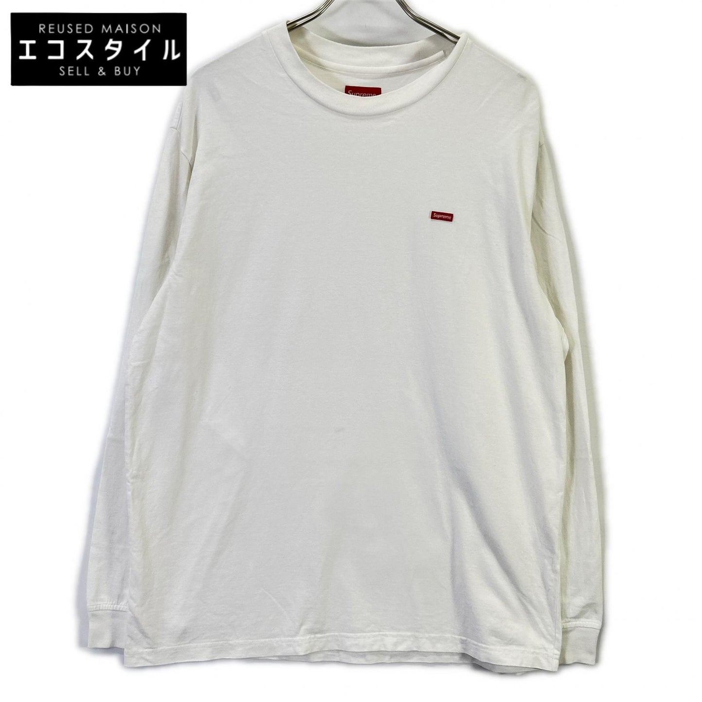 Supreme シュプリーム ホワイト Small Box L/S Tee スモールボックスロゴロングスリーブカットソー トップス