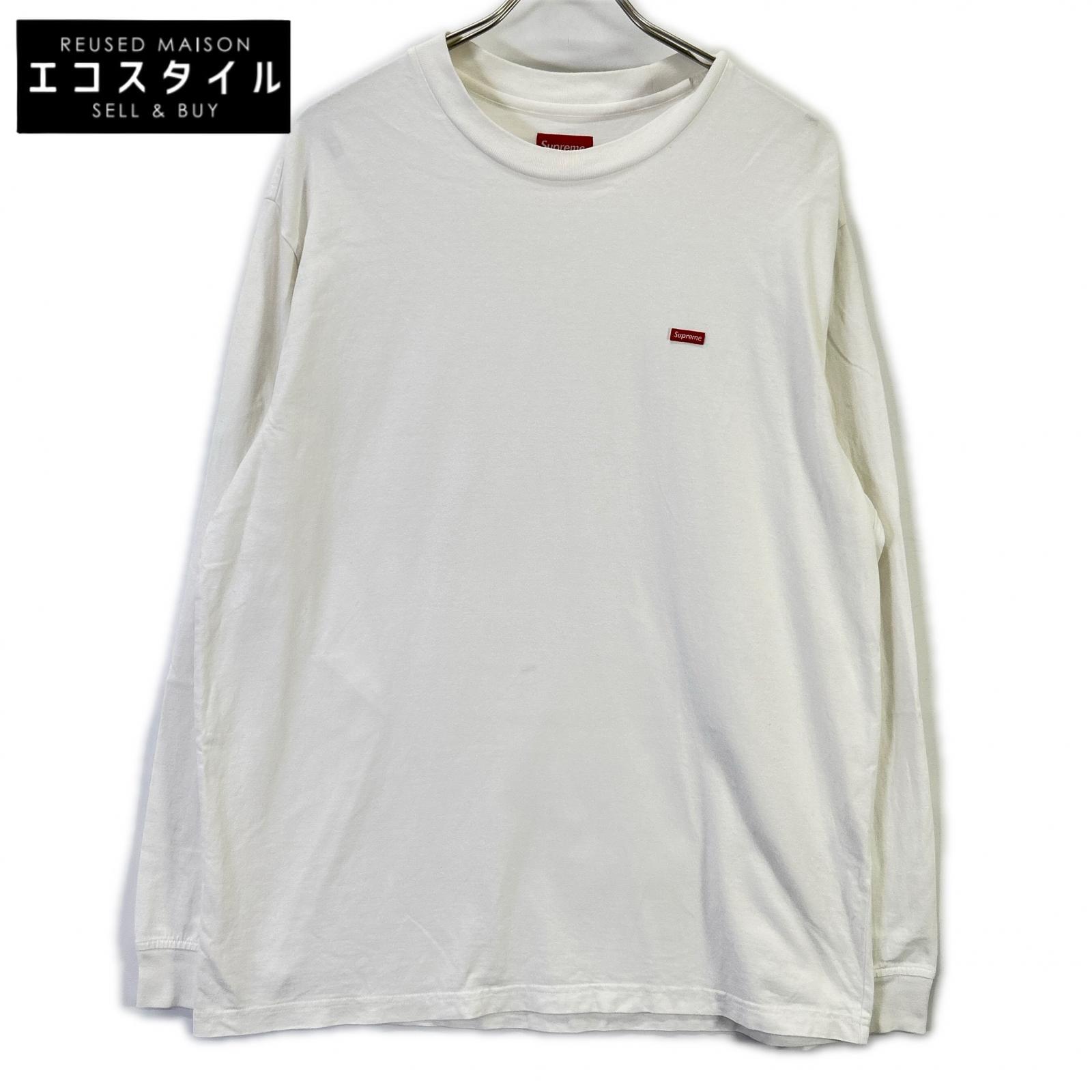Supreme シュプリーム ホワイト Small Box L/S Tee スモールボックスロゴロングスリーブカットソー トップス
