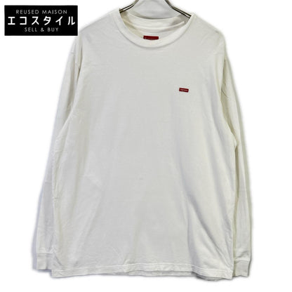 Supreme シュプリーム ホワイト Small Box L/S Tee スモールボックスロゴロングスリーブカットソー トップス