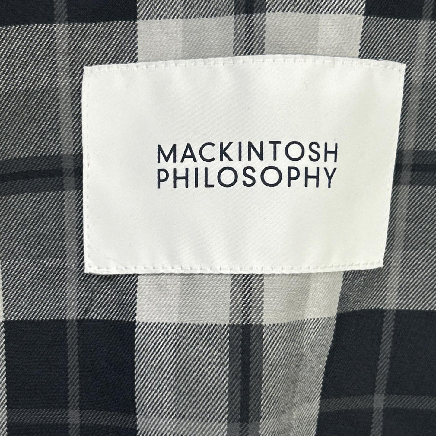 MACKINTOSH マッキントッシュ H1C58-579-09 24年製 ブラック ステンカラーコート コート