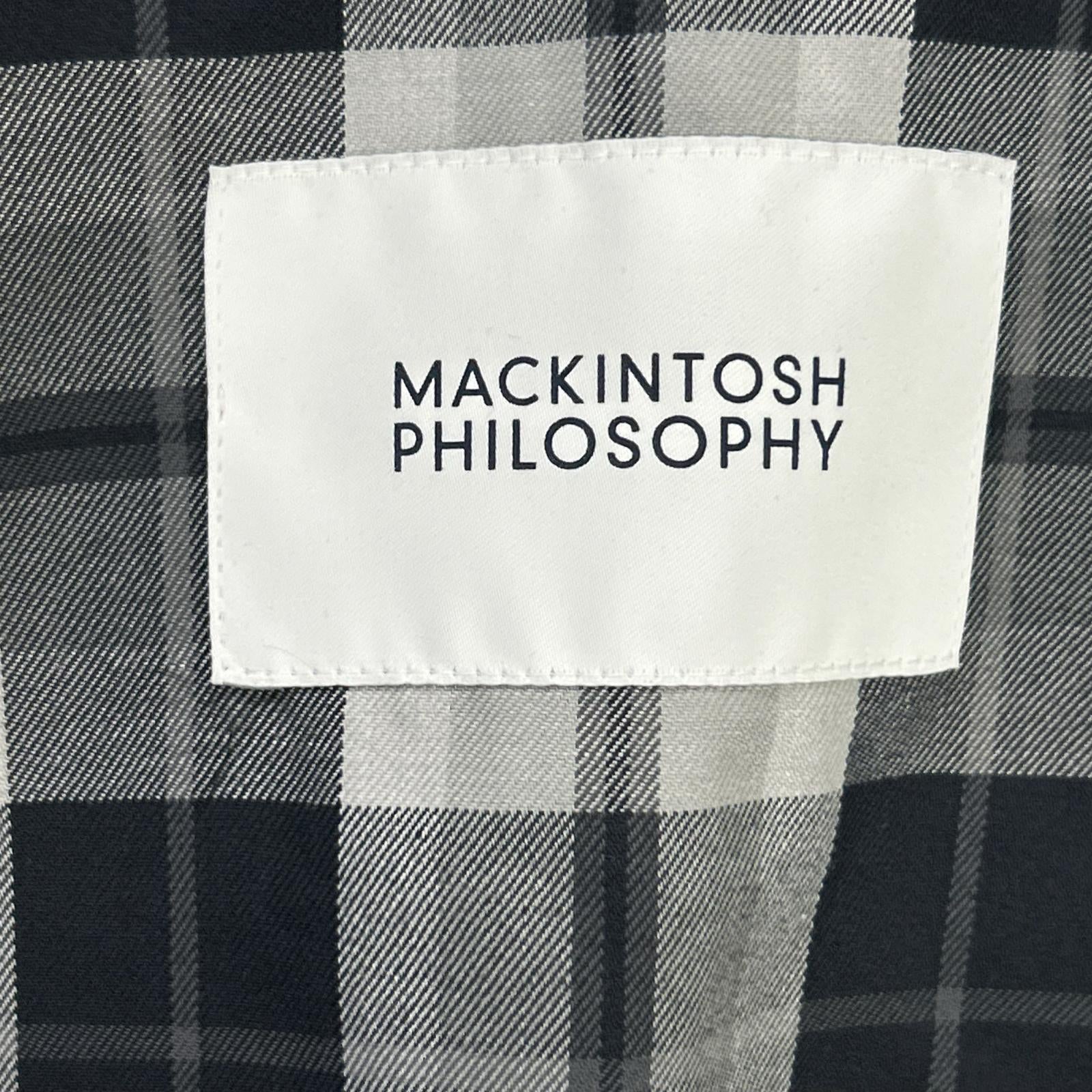 MACKINTOSH マッキントッシュ H1C58-579-09 24年製 ブラック ステンカラーコート コート