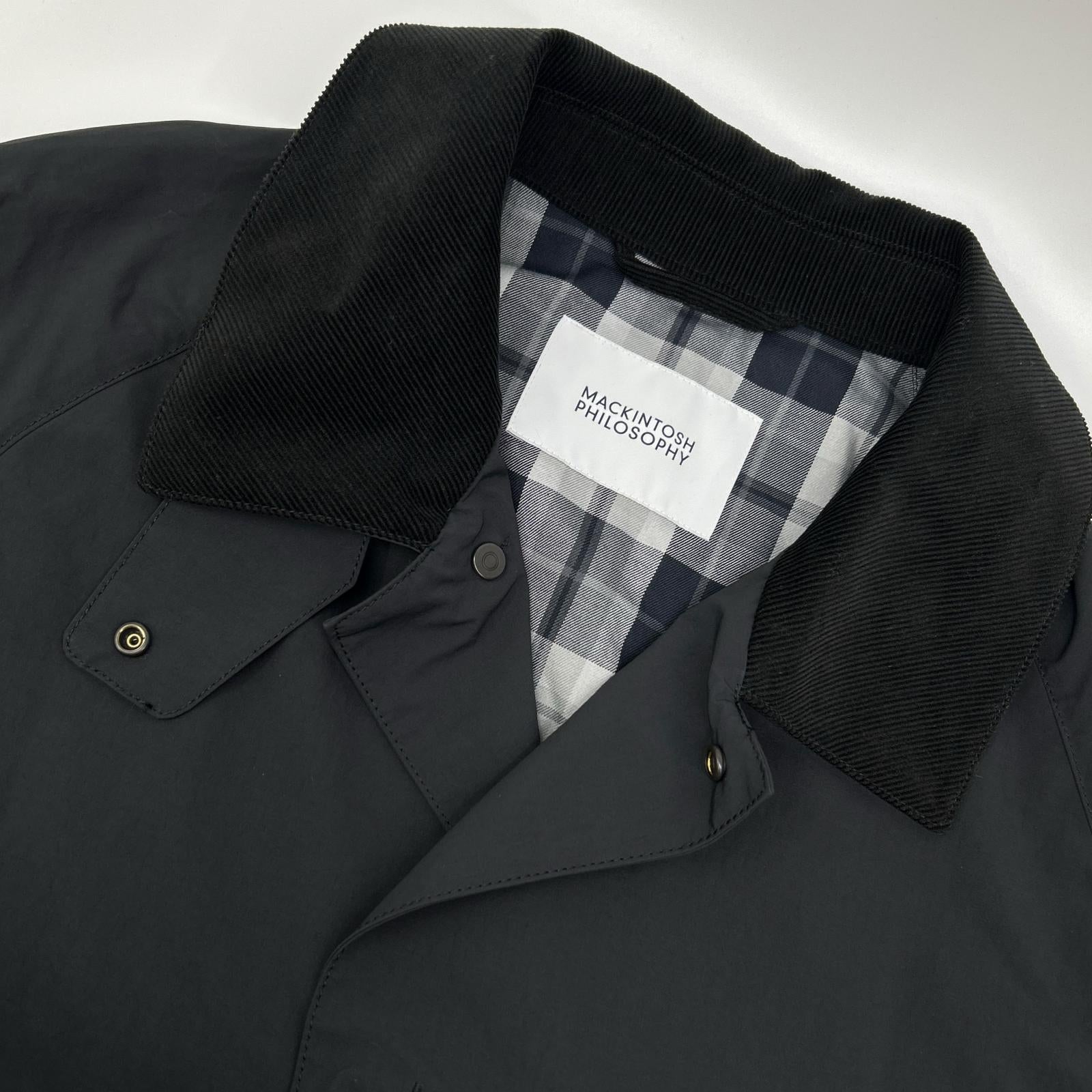 MACKINTOSH マッキントッシュ H1C58-579-09 24年製 ブラック ステンカラーコート コート