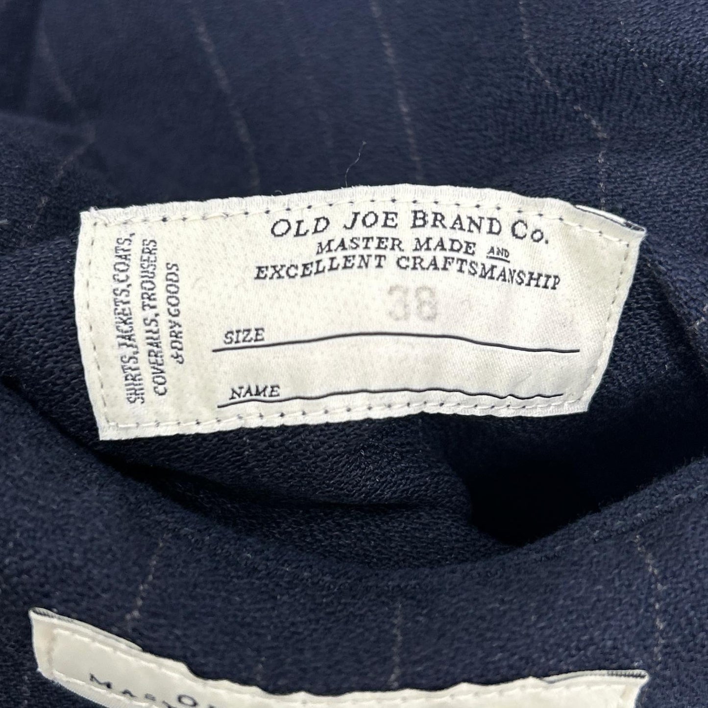 OLD JOE&CO. オールドジョー 2510J-JK04 ネイビー Nocturne Stripe MERCURY CLUB JACKET ジップアップジャケット ジャケット