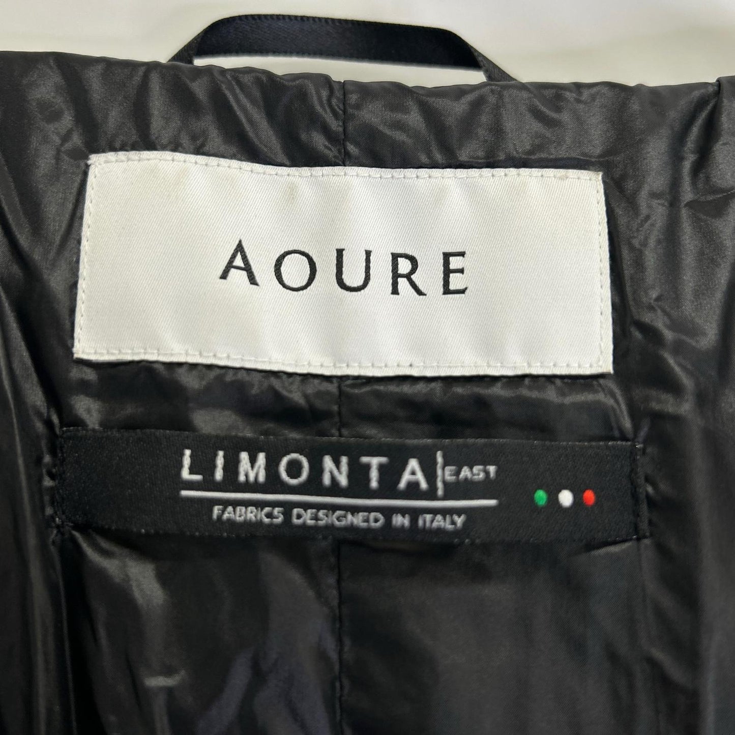 AOURE アウール AMFC241000 ブラック 4パッチLIMONTA ダウンコート コート