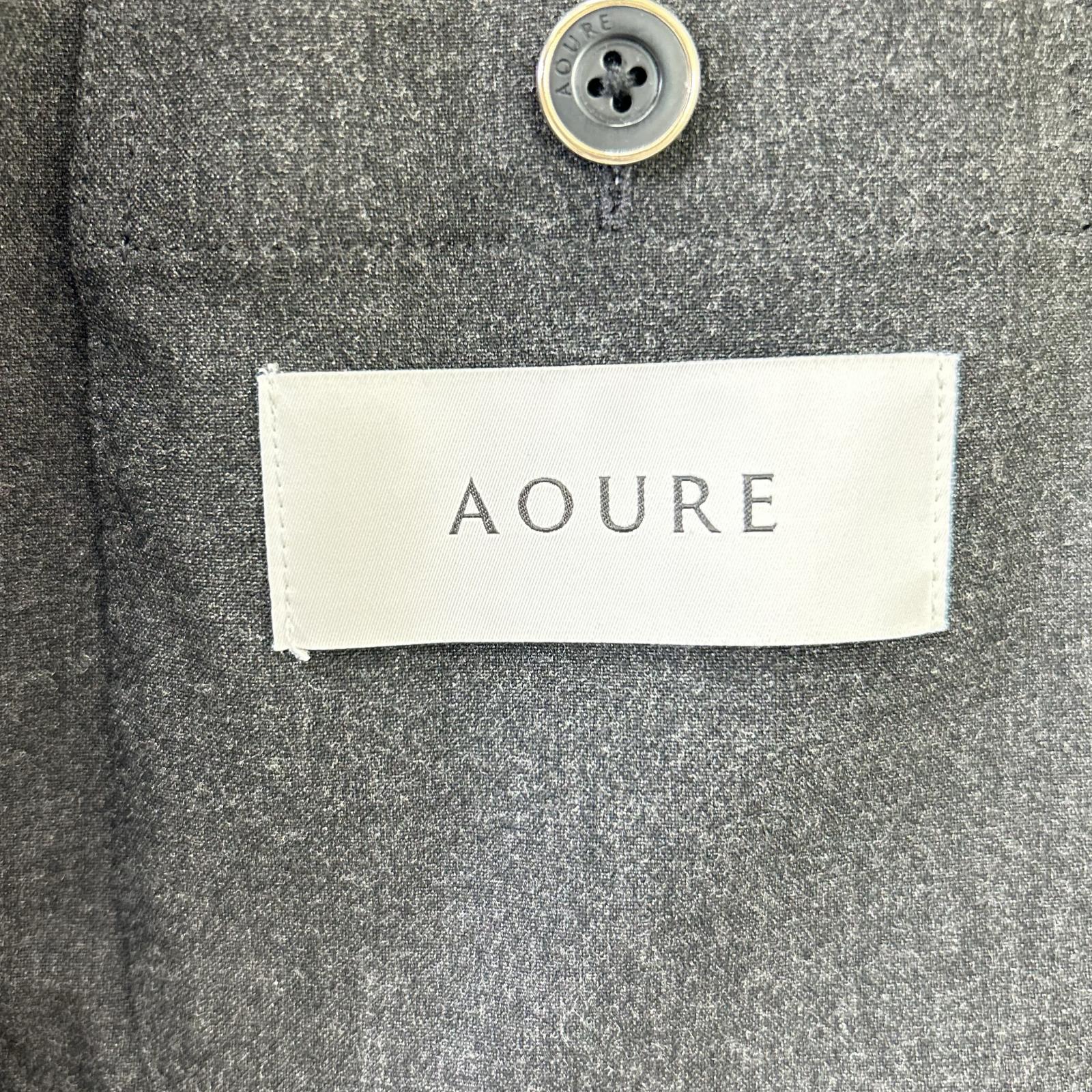 AOURE アウール AMFJ241013 グレー MALPENSA JACKET 2Bシングルテーラードジャケット ジャケット