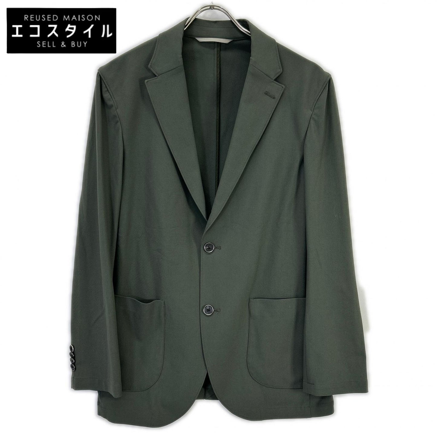 AOURE アウール AMFJ241013 カーキ MALPENSA JACKET 2Bシングルテーラードジャケット ジャケット