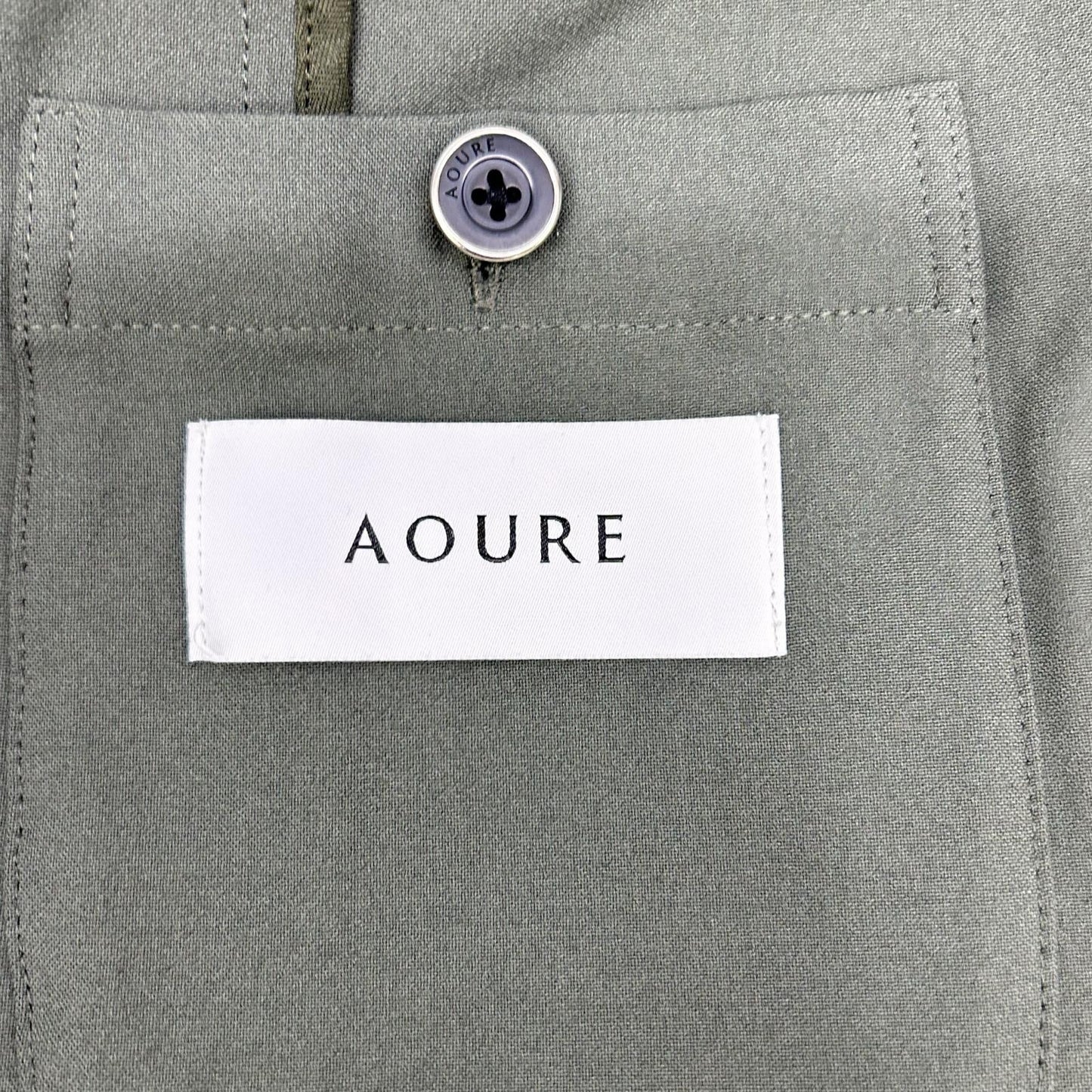 AOURE アウール AMFJ241013 カーキ MALPENSA JACKET 2Bシングルテーラードジャケット ジャケット