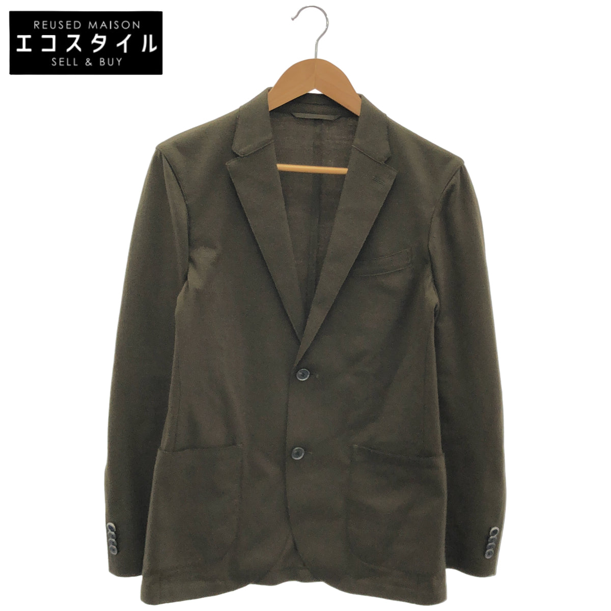 AOURE Aoure AMFJ234150 Khaki Wool FIRST CLASS 2B Tailored Jacket Jacket