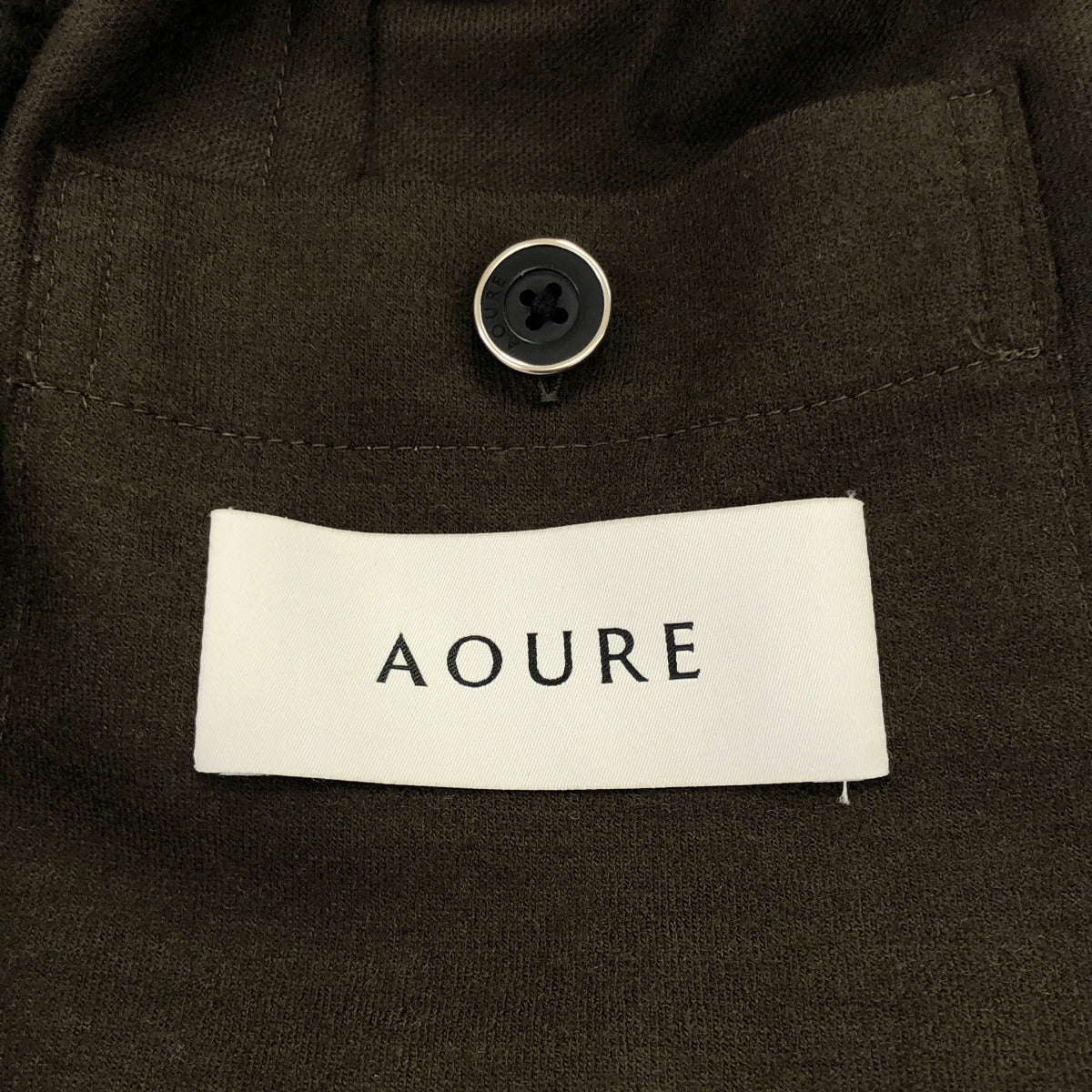 AOURE Aoure AMFJ234150 Khaki Wool FIRST CLASS 2B Tailored Jacket Jacket