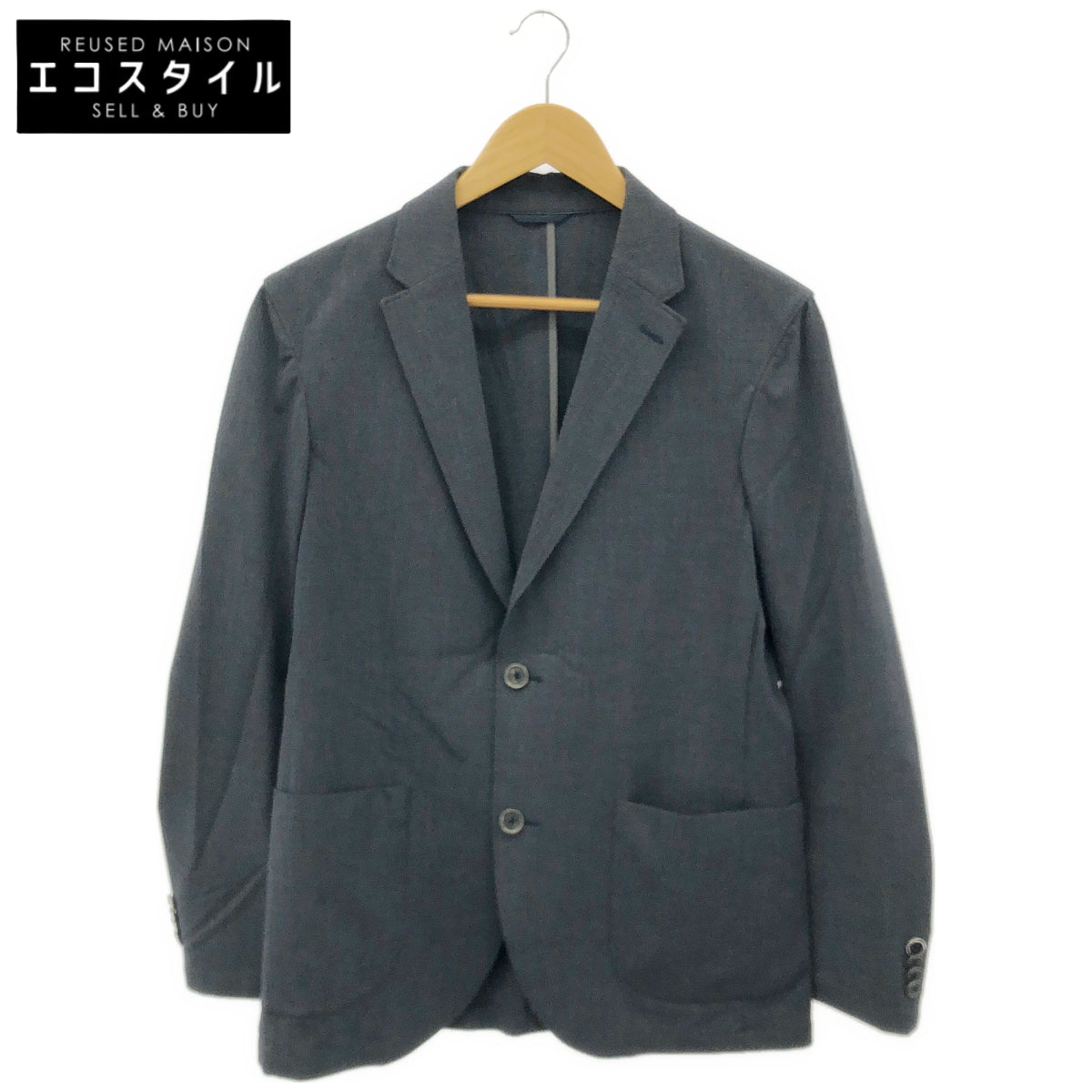 AOURE Aoure AMFJ244023 Dark Blue 2B Tailored Jacket Jacket