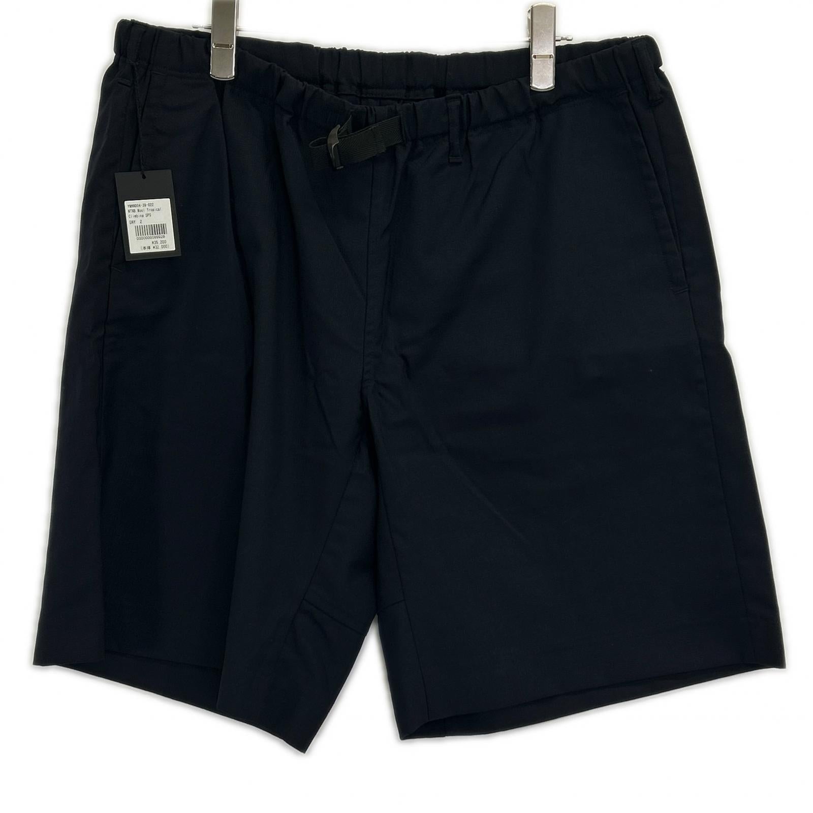 YWMND04-39-022 ﾈｲﾋﾞｰ Wool Tropical Climbing SPS ｼｮｰﾄﾊﾟﾝﾂ ボトムス