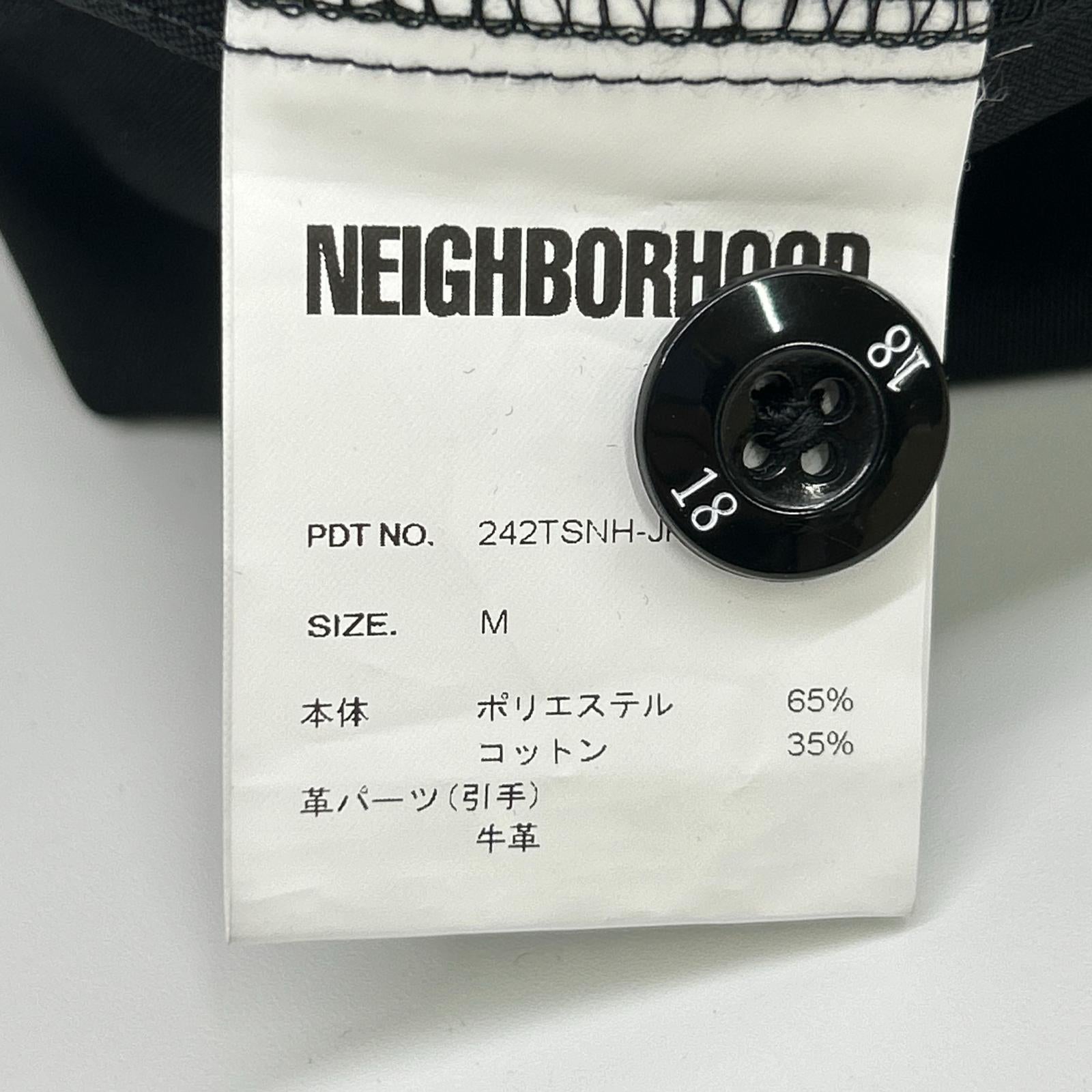 NEIGHBORHOOD ネイバーフッド 242TSNH-JKM03 24AW ブラック ZIP WORK JACKET ジップワークジャケット ジャケット