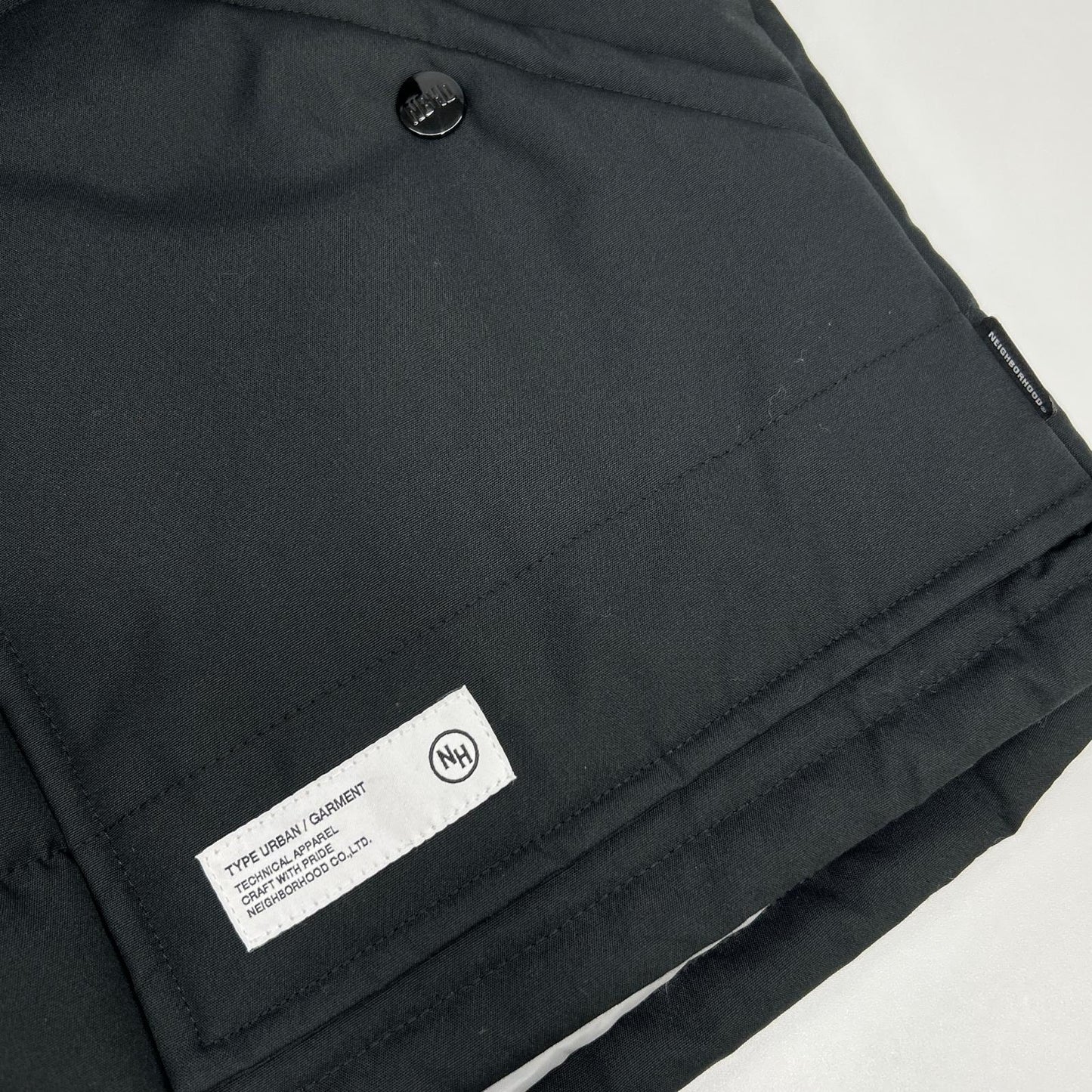 NEIGHBORHOOD 邻里 242TSNH-JKM10 24AW 黑色 PADDED TRACKER VEST 填充马甲