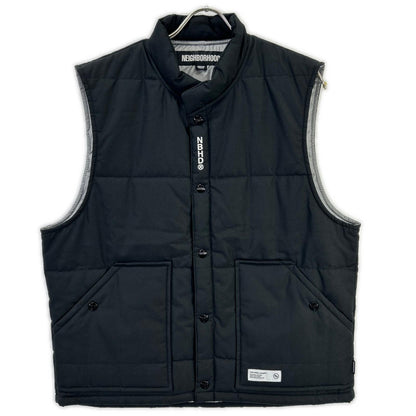 NEIGHBORHOOD 邻里 242TSNH-JKM10 24AW 黑色 PADDED TRACKER VEST 填充马甲