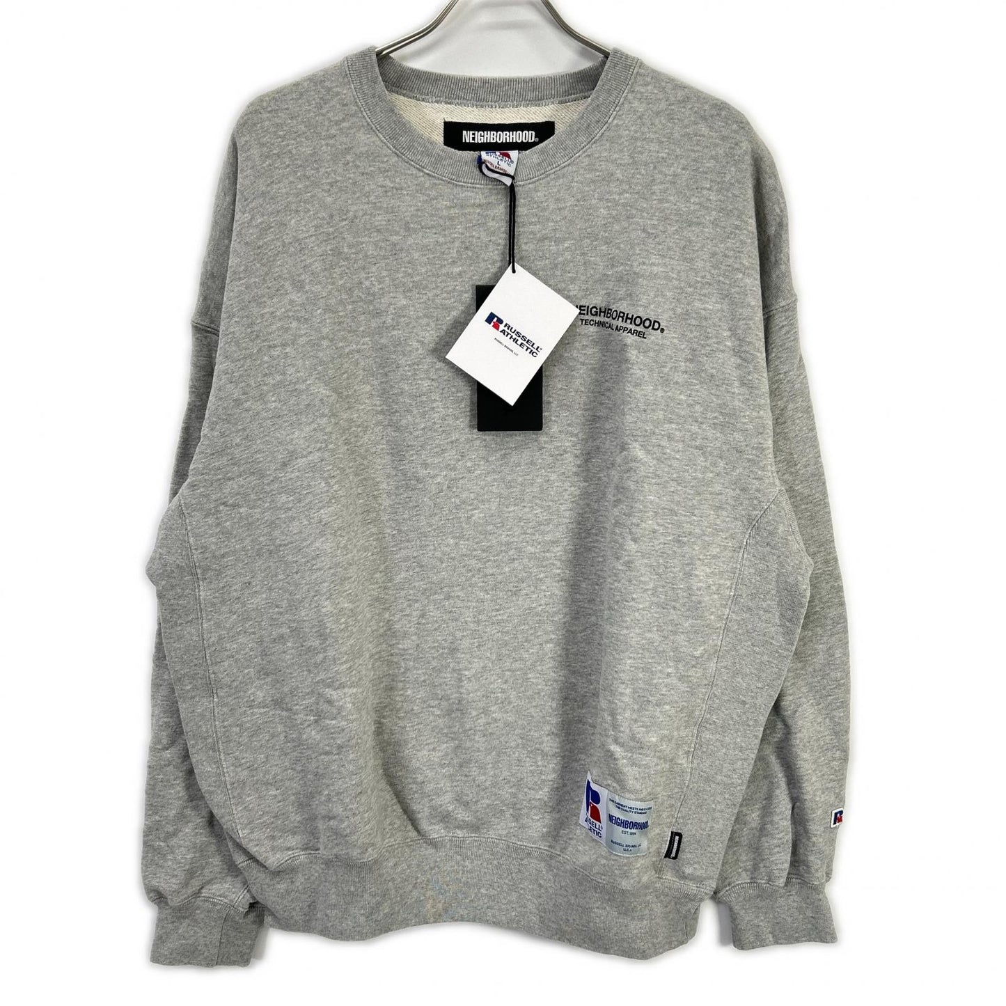 NEIGHBORHOOD ネイバーフッド 【×RUSSELL】231XRRUN-CSM01 23SS グレー SWEATSHIRT LS クルーネックスウェット トップス
