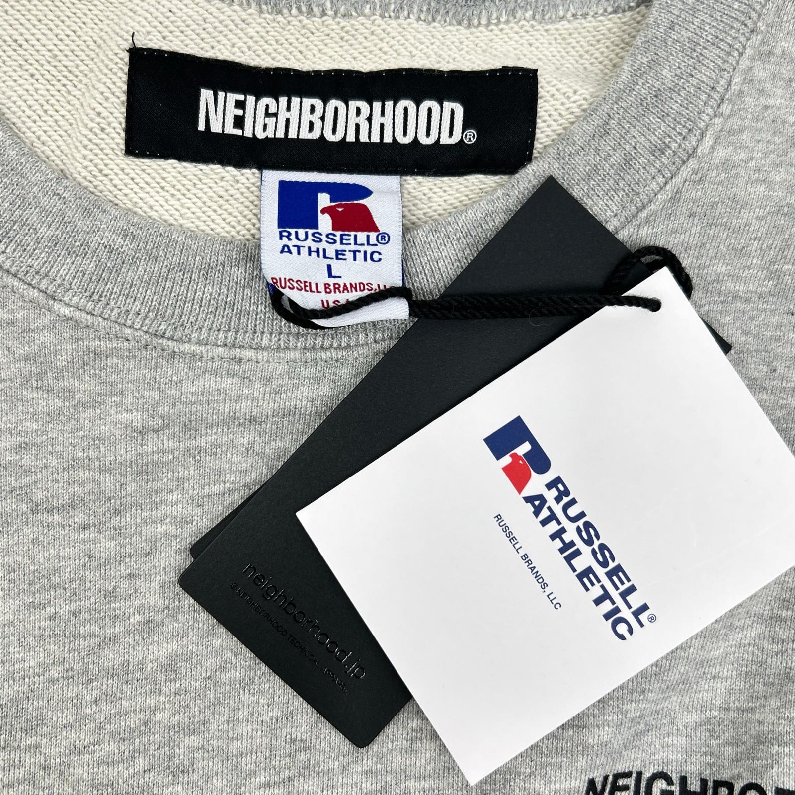 NEIGHBORHOOD ネイバーフッド 【×RUSSELL】231XRRUN-CSM01 23SS グレー SWEATSHIRT LS クルーネックスウェット トップス