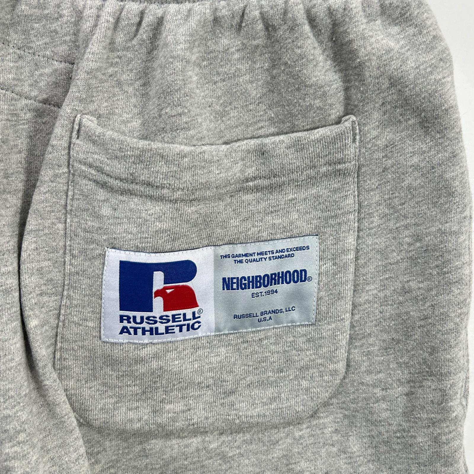 NEIGHBORHOOD ネイバーフッド 【×RUSSELL】231XRRUNわ-PTM01 23SS グレー SWEAT PANTS スウェットパンツ ボトムス
