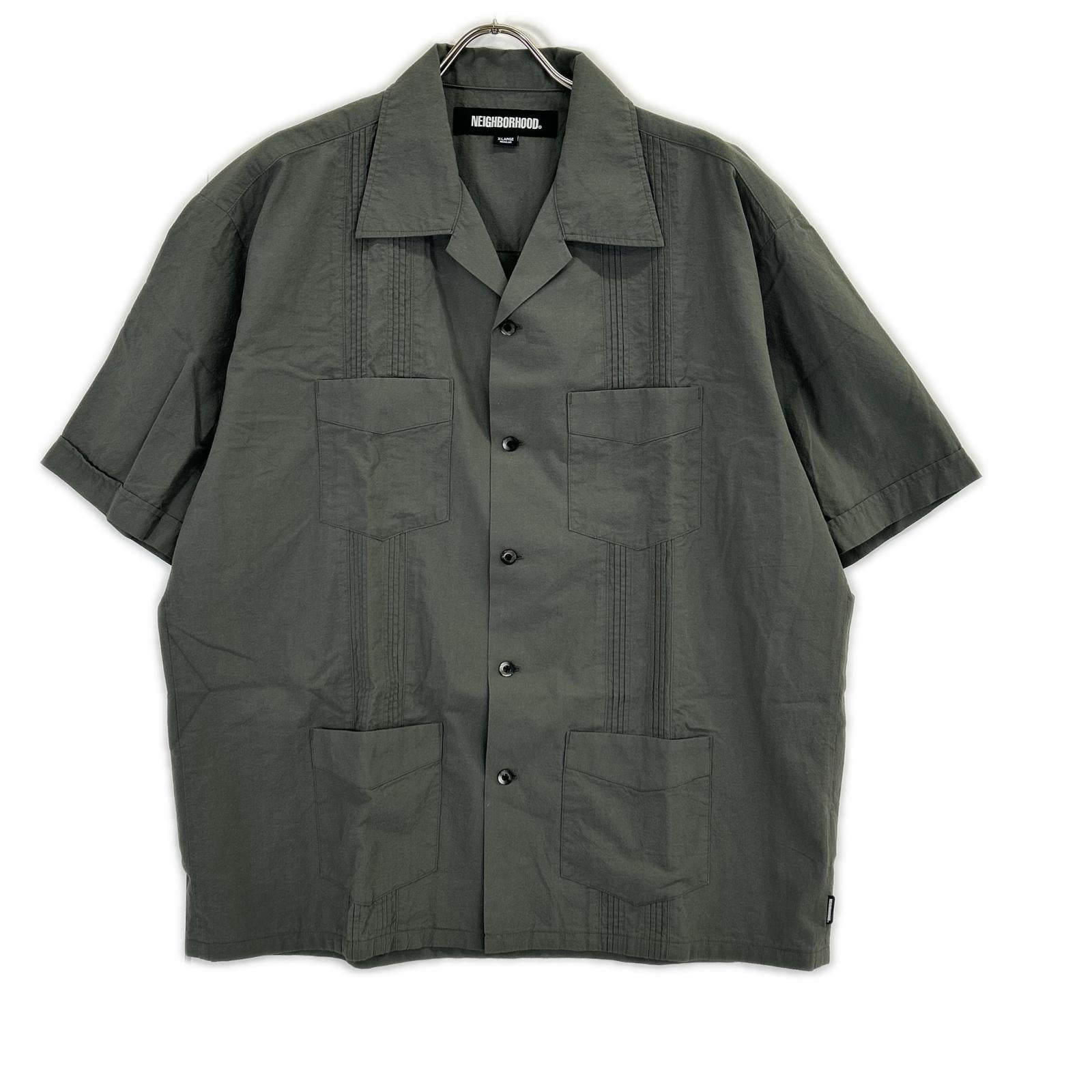NEIGHBORHOOD ネイバーフッド 251AQNH-SHM05 25SS カーキ GUAYABERA SHIRT SS 半袖シャツ トップス