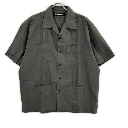 NEIGHBORHOOD ネイバーフッド 251AQNH-SHM05 25SS カーキ GUAYABERA SHIRT SS 半袖シャツ トップス