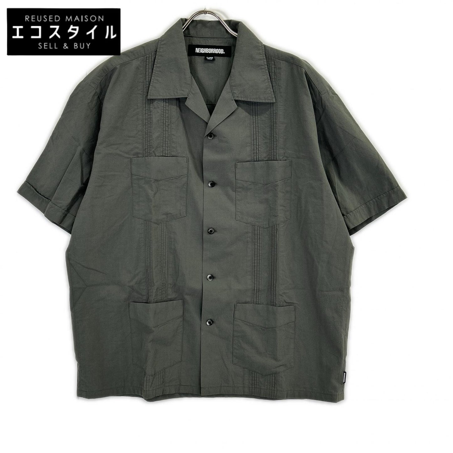 NEIGHBORHOOD ネイバーフッド 251AQNH-SHM05 25SS カーキ GUAYABERA SHIRT SS 半袖シャツ トップス