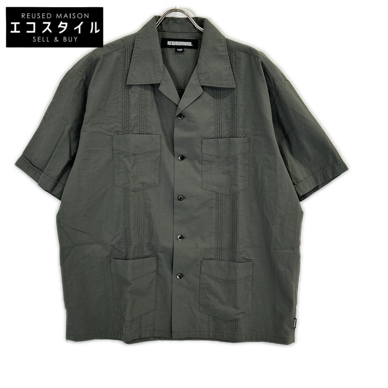 NEIGHBORHOOD ネイバーフッド 251AQNH-SHM05 25SS カーキ GUAYABERA SHIRT SS 半袖シャツ トップス