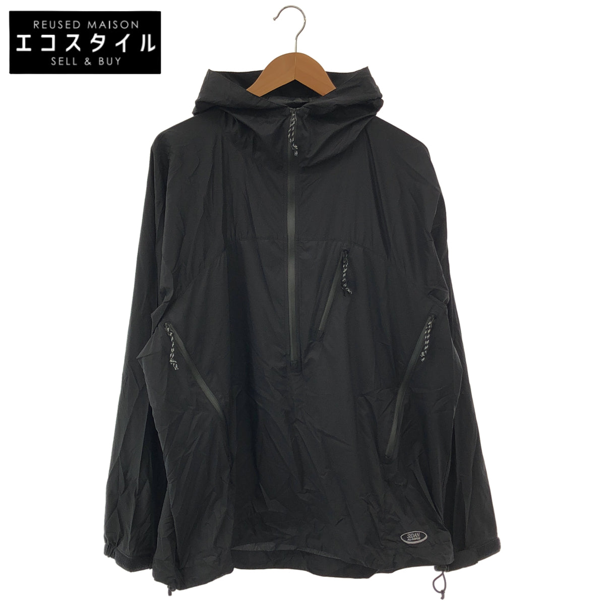 SEDAN ALL PURPOSE セダンオールパーパス SD25S-JK04 ブラック SUPER LIGHT ANORAK スーパーライトアノラック ジャケット
