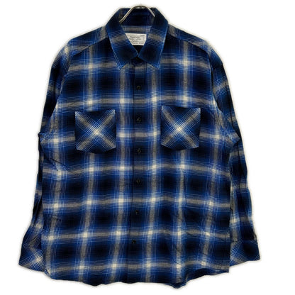Rafu 拉夫 Rafu001-23-01 23SS 蓝色 STANDARD SHIRT 长袖格子衬衫 上衣