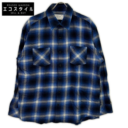 Rafu 拉夫 Rafu001-23-01 23SS 蓝色 STANDARD SHIRT 长袖格子衬衫 上衣