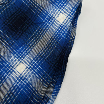 Rafu ラフ Rafu001-23-01 23SS ブルー STANDARD SHIRT 長袖チェックシャツ トップス