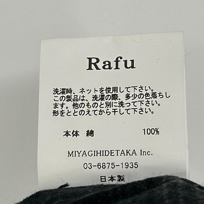 Rafu ラフ Rafu002-23-01 23SS ブラック Western shirt ダメージ加工長袖シャツ トップス