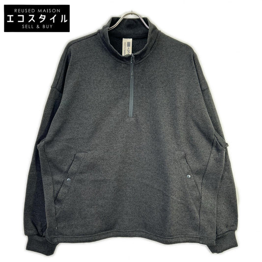 phenix フェニックス P00-26032W グレー ハーフジップニットプルオーバー トップス